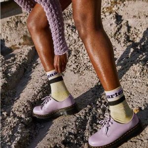 Dr. Doc Martens Women’s 1461 W/Zip Mono Oxford Shoes in Orchid Purple Size 7